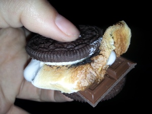 Mmm - delicious twist to traditional smores. 